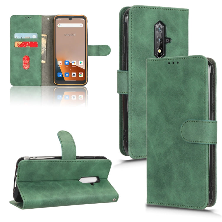 For Blackview BV5200 Skin Feel Magnetic Flip Leather Phone Case(Green) by buy2fix