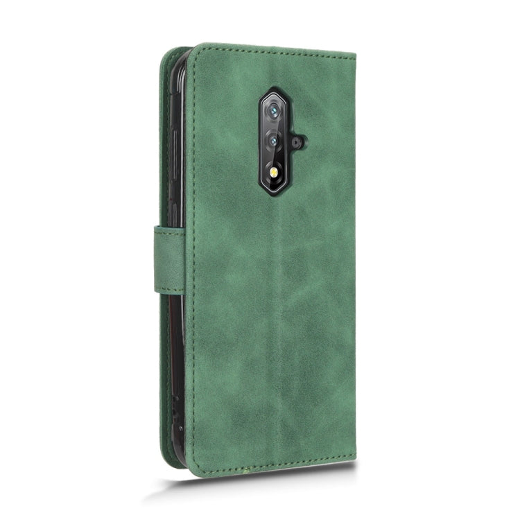 For Blackview BV5200 Skin Feel Magnetic Flip Leather Phone Case(Green) by buy2fix