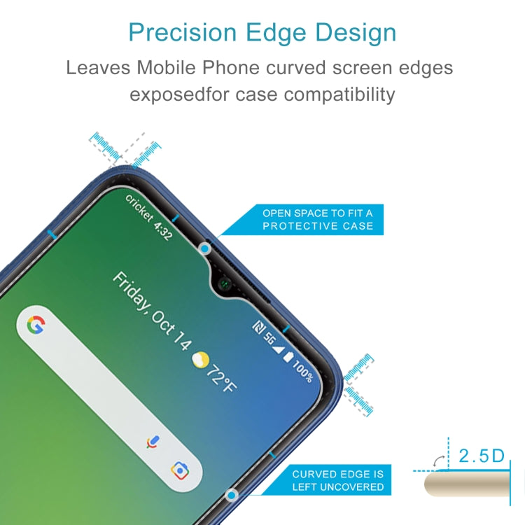 For Cricket Innovate E 5G 2022 50pcs 0.26mm 9H 2.5D Tempered Glass Film - More Brand by buy2fix | Online Shopping UK | buy2fix