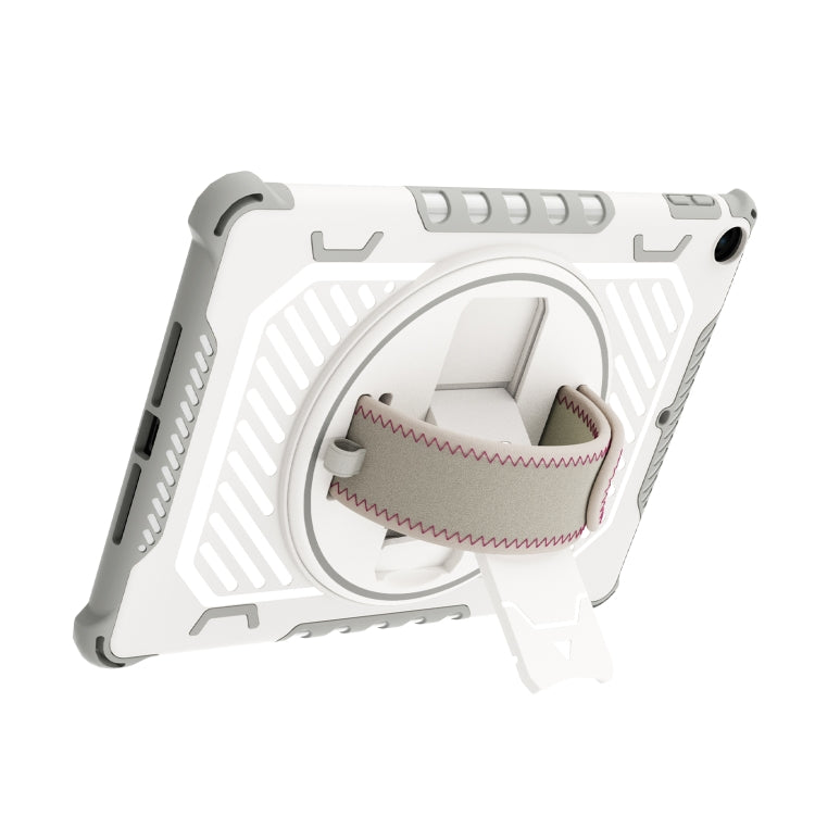 For iPad 9.7 2018/2017 Shockproof Tablet Case with Holder & Hand Strap(Grey) - iPad 9.7 (2018) & (2017) Cases by buy2fix | Online Shopping UK | buy2fix