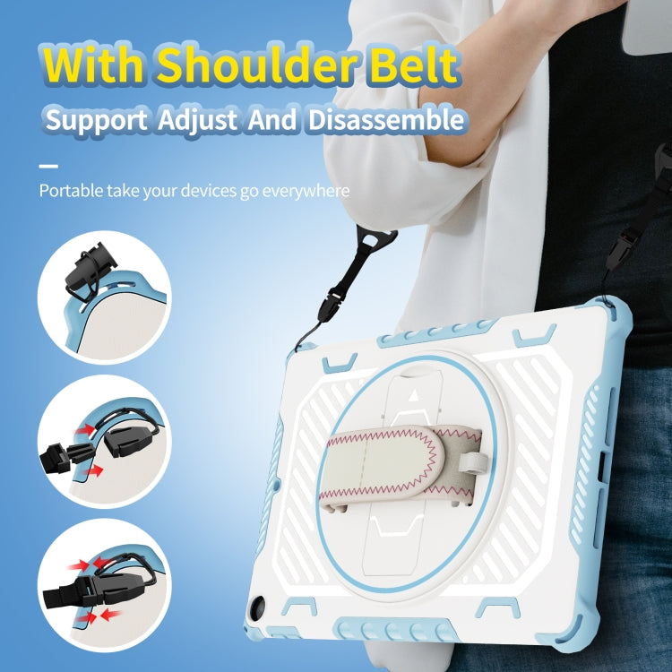 For iPad 9.7 2018/2017 Shockproof Tablet Case with Holder & Hand Strap(Grey) - iPad 9.7 (2018) & (2017) Cases by buy2fix | Online Shopping UK | buy2fix