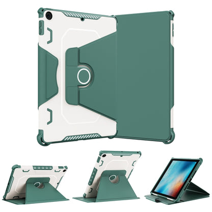 For iPad 9.7 2018/2017 / Air 1/Air 2 360 Degree Rotating Armored Smart Tablet Leather Case(Green) - iPad 9.7 (2018) & (2017) Cases by buy2fix | Online Shopping UK | buy2fix