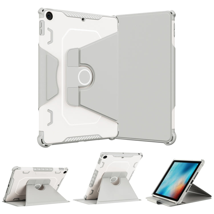 For iPad 9.7 2018/2017 / Air 1/Air 2 360 Degree Rotating Armored Smart Tablet Leather Case(Grey) - iPad 9.7 (2018) & (2017) Cases by buy2fix | Online Shopping UK | buy2fix