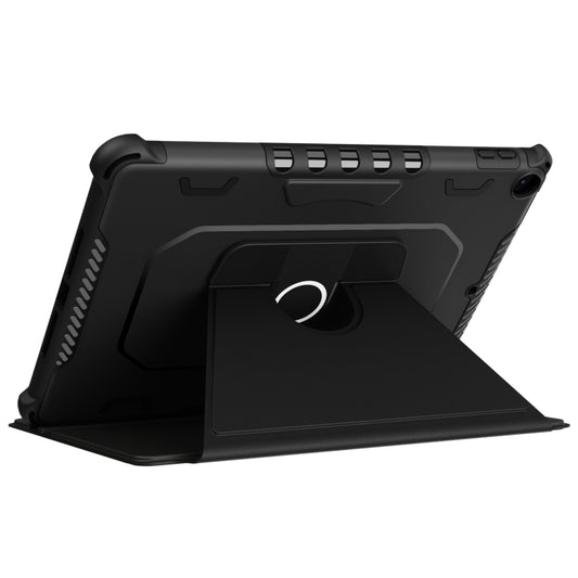 For iPad 9.7 2018/2017 / Air 1/Air 2 360 Degree Rotating Armored Smart Tablet Leather Case(Black) - iPad 9.7 (2018) & (2017) Cases by buy2fix | Online Shopping UK | buy2fix