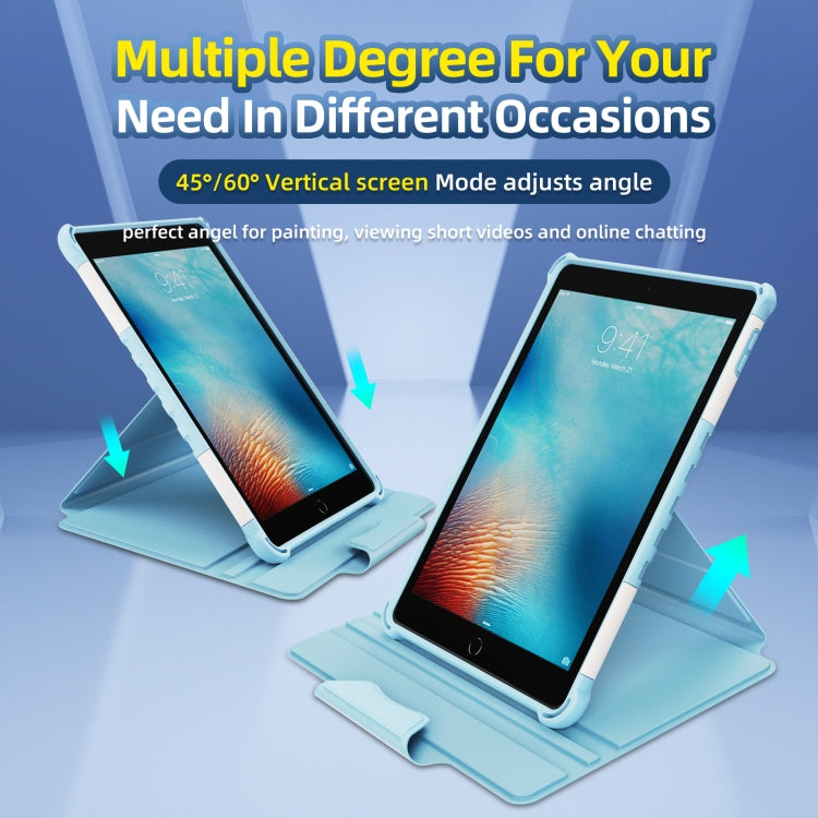 For iPad 9.7 2018/2017 / Air 1/Air 2 360 Degree Rotating Armored Smart Tablet Leather Case(Green) - iPad 9.7 (2018) & (2017) Cases by buy2fix | Online Shopping UK | buy2fix