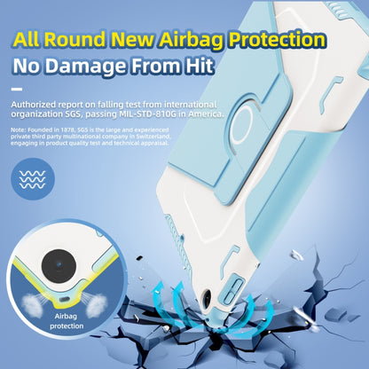 For iPad 9.7 2018/2017 / Air 1/Air 2 360 Degree Rotating Armored Smart Tablet Leather Case(Blue) by buy2fix