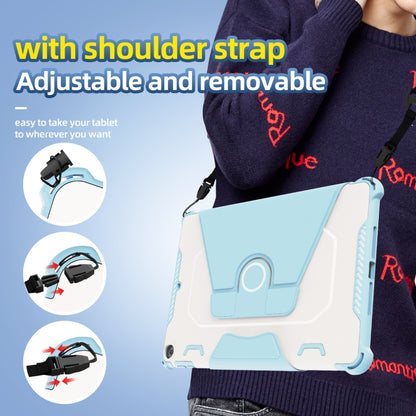 For iPad 9.7 2018/2017 / Air 1/Air 2 360 Degree Rotating Armored Smart Tablet Leather Case(Blue) by buy2fix