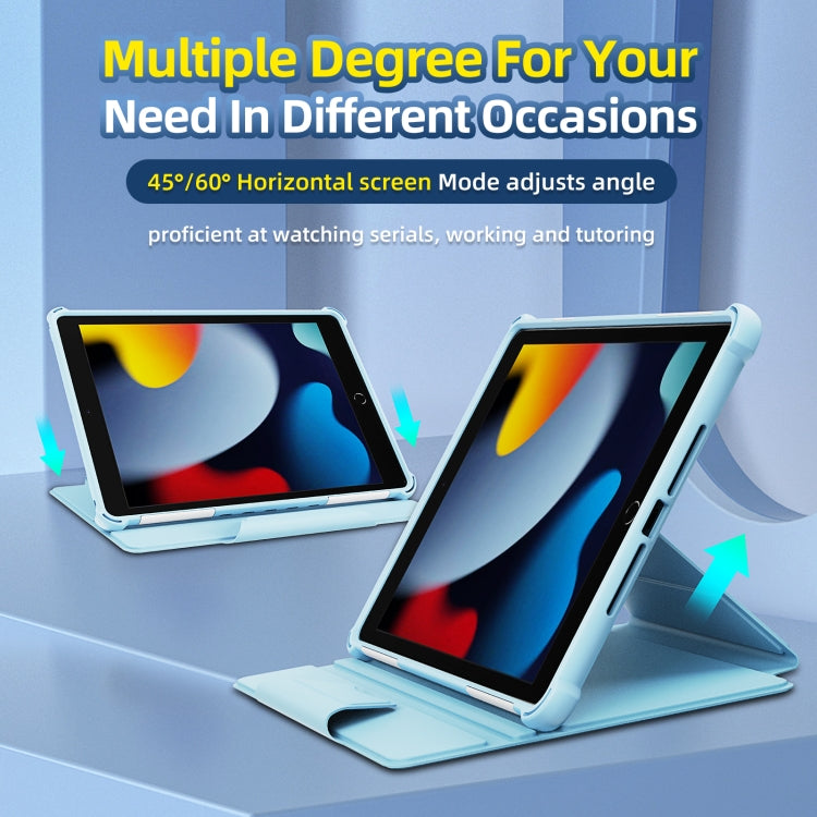 For iPad 10.2 2021 360 Degree Rotating Armored Smart Tablet Leather Case(Green) by buy2fix