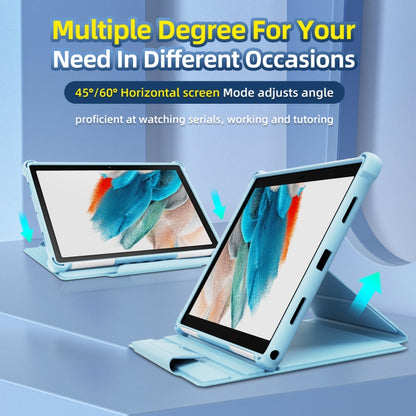 For Samsung Galaxy Tab A8 10.5 2021 360 Degree Rotating Armored Smart Tablet Leather Case(Grey) - Other Galaxy Tab PC by buy2fix | Online Shopping UK | buy2fix