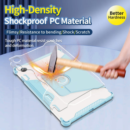 For Samsung Galaxy Tab A8 10.5 2021 360 Degree Rotating Armored Smart Tablet Leather Case(Blue) - Other Galaxy Tab PC by buy2fix | Online Shopping UK | buy2fix