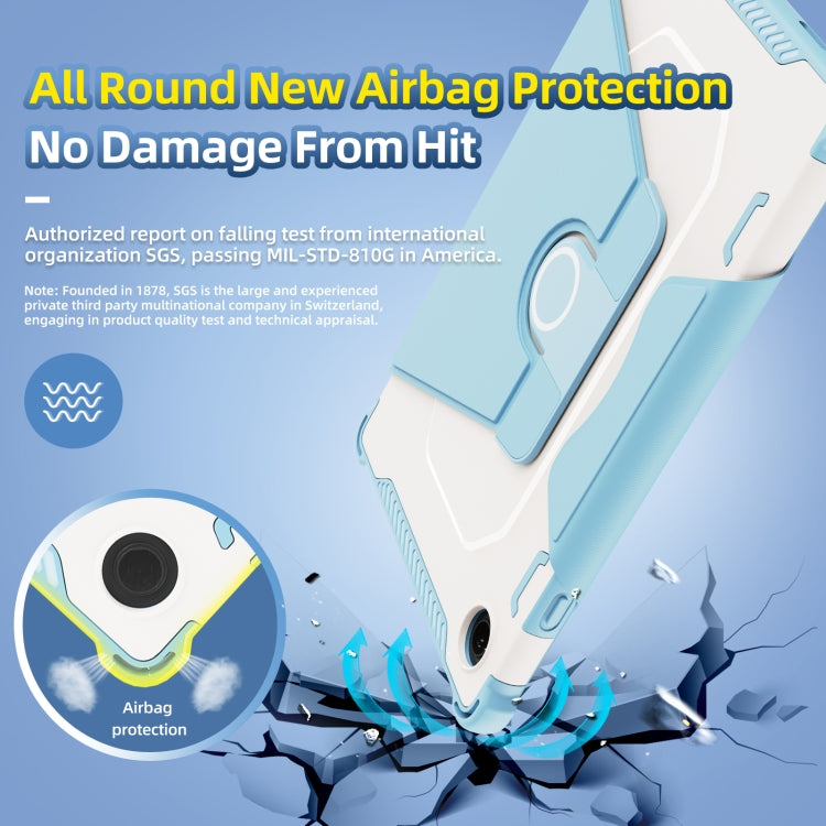 For Samsung Galaxy Tab A8 10.5 2021 360 Degree Rotating Armored Smart Tablet Leather Case(Blue) - Other Galaxy Tab PC by buy2fix | Online Shopping UK | buy2fix
