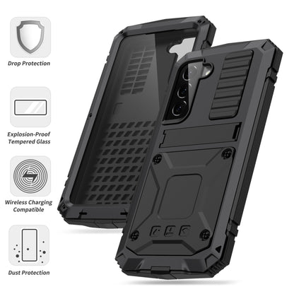 For Samsung Galaxy S23 5G R-JUST Life Waterproof Dustproof Shockproof Phone Case(Black) - Galaxy S23 5G Cases by R-JUST | Online Shopping UK | buy2fix