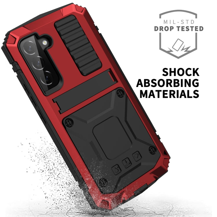 For Samsung Galaxy S23 5G R-JUST Life Waterproof Dustproof Shockproof Phone Case(Red) - Galaxy S23 5G Cases by R-JUST | Online Shopping UK | buy2fix