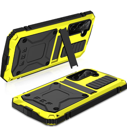 For Samsung Galaxy S23 5G R-JUST Life Waterproof Dustproof Shockproof Phone Case(Yellow) - Galaxy S23 5G Cases by R-JUST | Online Shopping UK | buy2fix