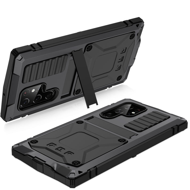 For Samsung Galaxy S23 Ultra 5G R-JUST Life Waterproof Dustproof Shockproof Phone Case(Black) by R-JUST