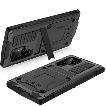 For Samsung Galaxy S23 Ultra 5G R-JUST Life Waterproof Dustproof Shockproof Phone Case(Black) by R-JUST