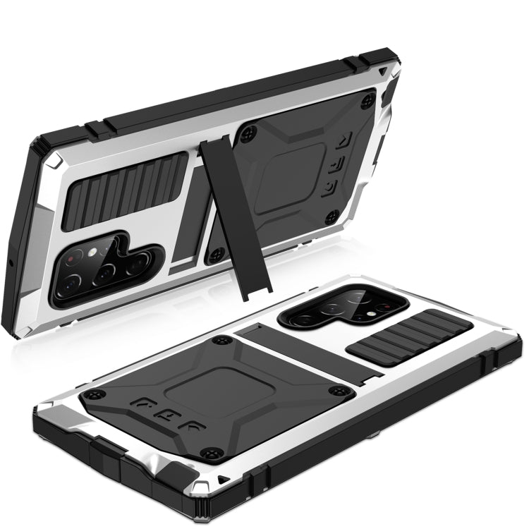 For Samsung Galaxy S23 Ultra 5G R-JUST Life Waterproof Dustproof Shockproof Phone Case(Silver) by R-JUST