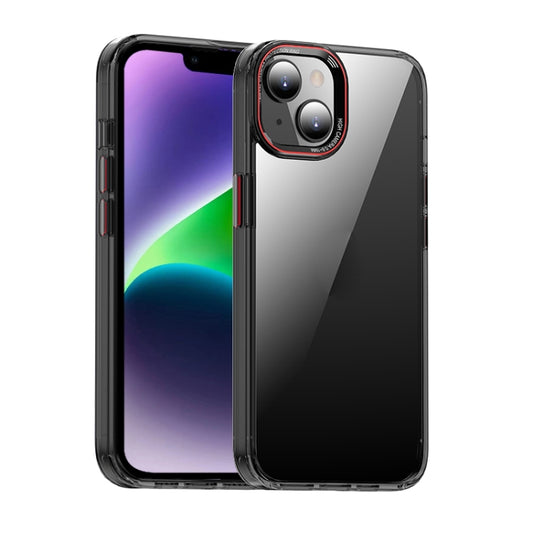 For iPhone 14 Plus iPAKY MG Series Transparent PC Phone Case(Transparent Black) - iPhone 14 Plus Cases by iPAKY | Online Shopping UK | buy2fix