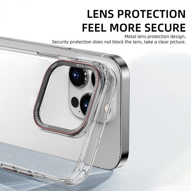 For iPhone 14 Plus iPAKY MG Series Transparent PC Phone Case(Transparent Black) - iPhone 14 Plus Cases by iPAKY | Online Shopping UK | buy2fix