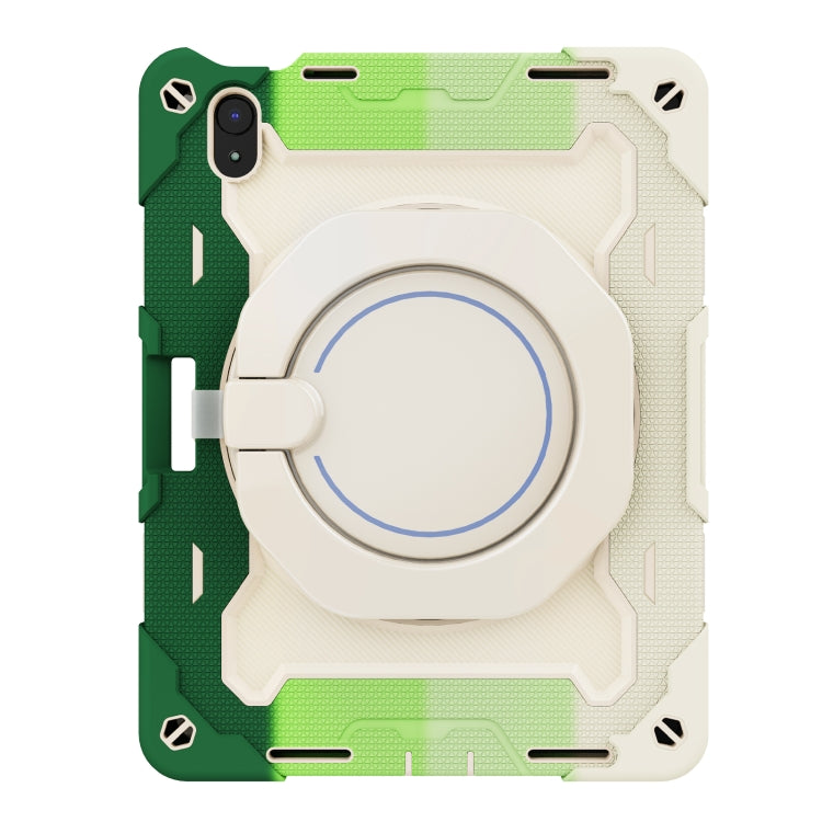 For iPad 2025 / 2022 Armor Contrast Color Silicone + PC Tablet Case(Colorful Green) - iPad 2025 / 2022 Cases by buy2fix | Online Shopping UK | buy2fix
