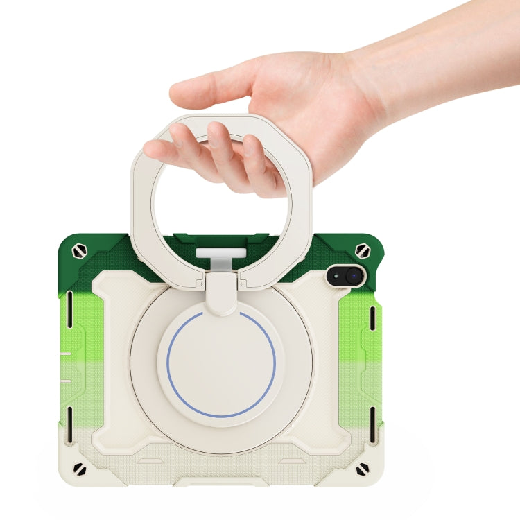 For iPad 2025 / 2022 Armor Contrast Color Silicone + PC Tablet Case(Colorful Green) - iPad 2025 / 2022 Cases by buy2fix | Online Shopping UK | buy2fix