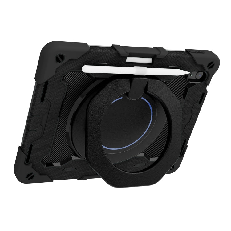 For iPad 2025 / 2022 Armor Contrast Color Silicone + PC Tablet Case(Black) - iPad 2025 / 2022 Cases by buy2fix | Online Shopping UK | buy2fix