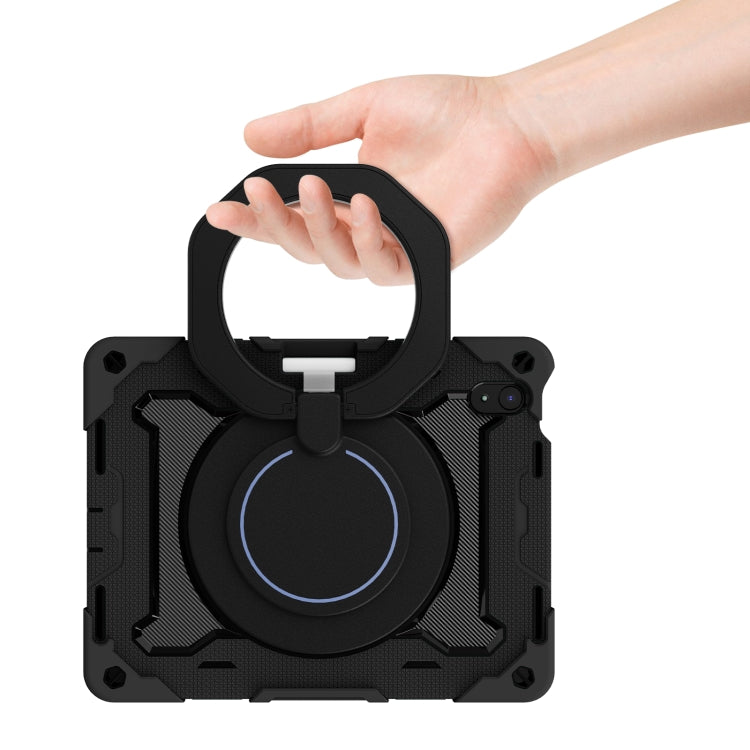 For iPad 2025 / 2022 Armor Contrast Color Silicone + PC Tablet Case(Black) - iPad 2025 / 2022 Cases by buy2fix | Online Shopping UK | buy2fix
