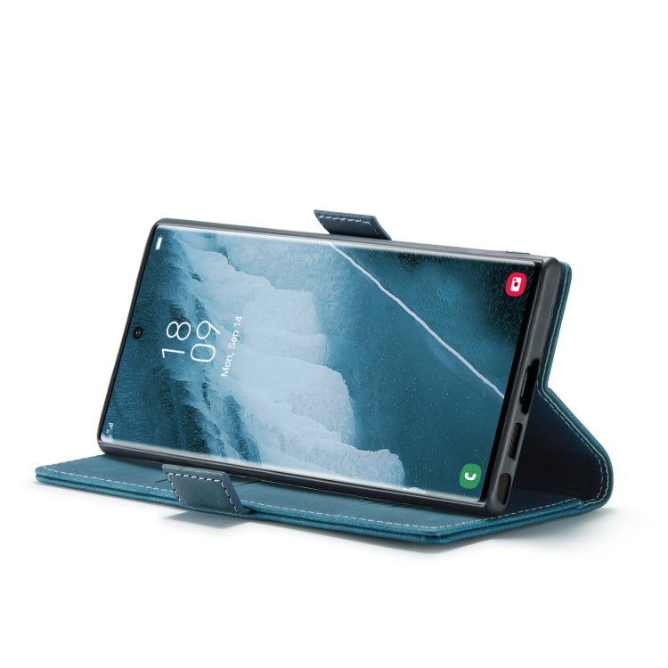 For Samsung Galaxy S23 Ultra 5G CaseMe 013 Multifunctional Horizontal Flip Leather Phone Case(Blue) by CaseMe