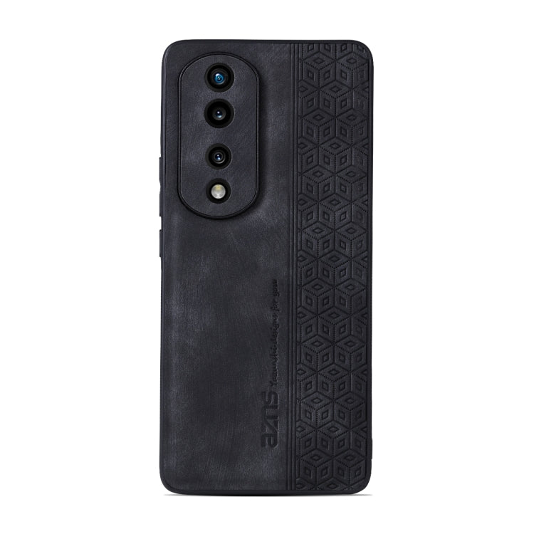 For Honor 80 Pro AZNS 3D Embossed Skin Feel Phone Case(Black) - Honor Cases by AZNS | Online Shopping UK | buy2fix