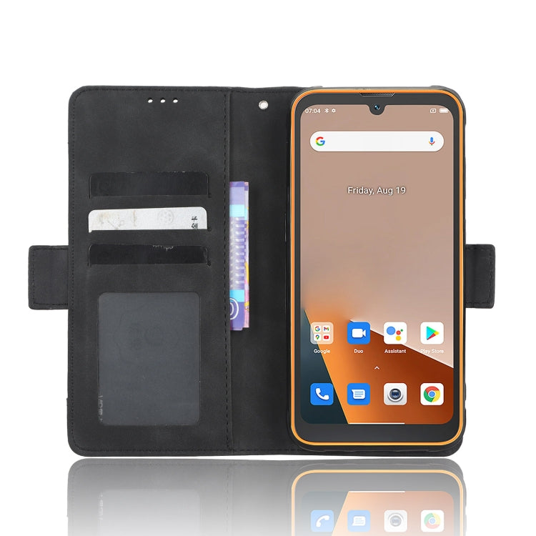 For Blackview BV5200 Skin Feel Calf Texture Card Slots Leather Phone Case(Black) - More Brand by buy2fix | Online Shopping UK | buy2fix