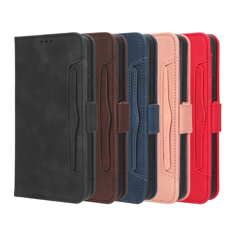 For Blackview BV5200 Skin Feel Calf Texture Card Slots Leather Phone Case(Black) - More Brand by buy2fix | Online Shopping UK | buy2fix