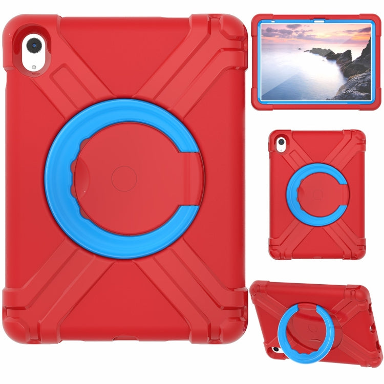 For iPad 2025 / 2022 EVA + PC Tablet Protective Case with 360 Rotating Bracket(Red+Blue) - iPad 2025 / 2022 Cases by buy2fix | Online Shopping UK | buy2fix