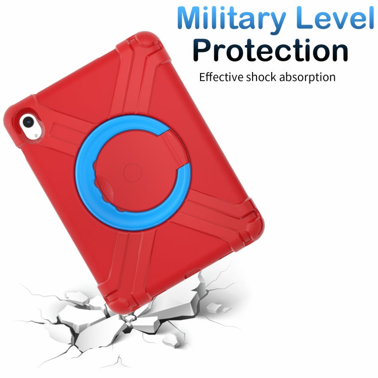 For iPad 2025 / 2022 EVA + PC Tablet Protective Case with 360 Rotating Bracket(Red+Blue) - iPad 2025 / 2022 Cases by buy2fix | Online Shopping UK | buy2fix