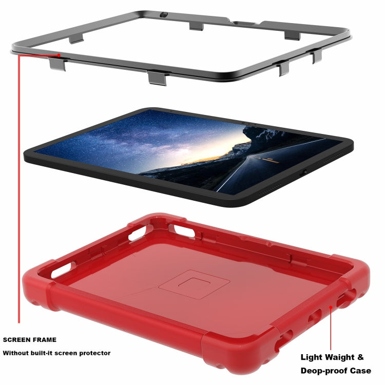 For iPad 2025 / 2022 EVA + PC Tablet Protective Case with 360 Rotating Bracket(Red+Black) - iPad 2025 / 2022 Cases by buy2fix | Online Shopping UK | buy2fix