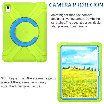 For iPad 2025 / 2022 EVA + PC Tablet Protective Case with 360 Rotating Bracket(Grass Green+Blue) - iPad 2025 / 2022 Cases by buy2fix | Online Shopping UK | buy2fix