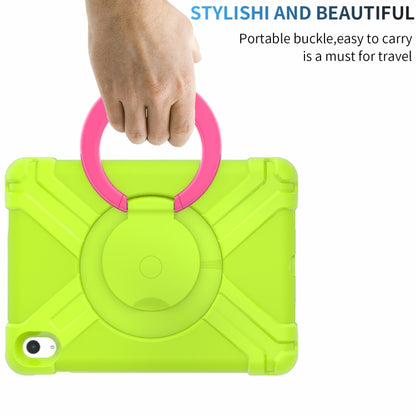 For iPad 2025 / 2022 EVA + PC Tablet Protective Case with 360 Rotating Bracket(Grass Green+Rose Red) - iPad 2025 / 2022 Cases by buy2fix | Online Shopping UK | buy2fix