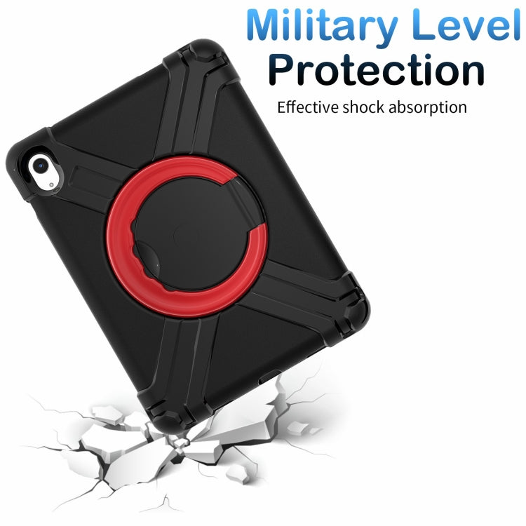 For iPad 2025 / 2022 EVA + PC Tablet Protective Case with 360 Rotating Bracket(Black+Red) - iPad 2025 / 2022 Cases by buy2fix | Online Shopping UK | buy2fix