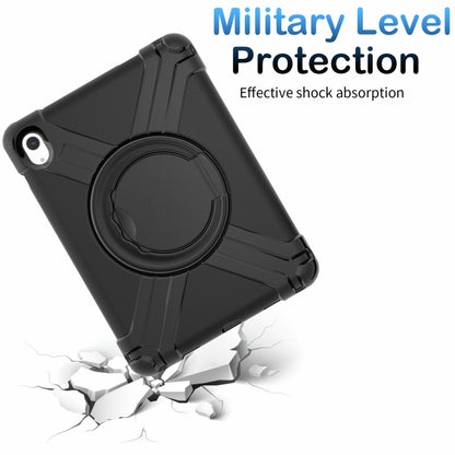 For iPad 2025 / 2022 EVA + PC Tablet Protective Case with 360 Rotating Bracket(Black+Black) - iPad 2025 / 2022 Cases by buy2fix | Online Shopping UK | buy2fix