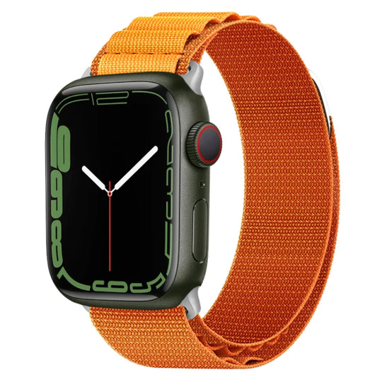 Nylon Loop Watch Band For Apple Watch Series 9&8&7 41mm / SE 3&SE 2&6&SE&5&4 40mm / 3&2&1 38mm(Orange)