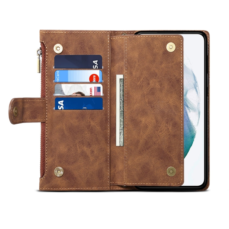 For Samsung Galaxy S23 Ultra 5G ESEBLE Retro Frosted Horizontal Flip Leather Phone Case(Brown) - Galaxy S23 Ultra 5G Cases by ESEBLE | Online Shopping UK | buy2fix