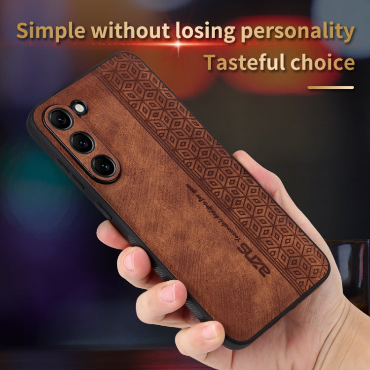 For Samsung Galaxy S23+ 5G AZNS 3D Embossed Skin Feel Phone Case(Brown) - Galaxy S23+ 5G Cases by AZNS | Online Shopping UK | buy2fix