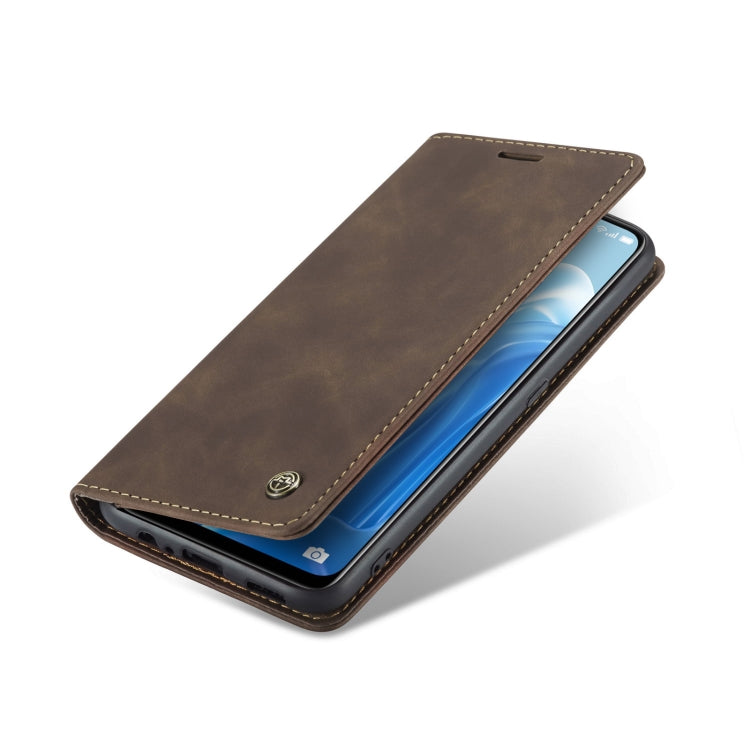 For OPPO Reno7 4G Indonesia/F21 Pro 4G/Reno8 4G CaseMe 013 Multifunctional Horizontal Flip Leather Phone Case(Coffee) by CaseMe