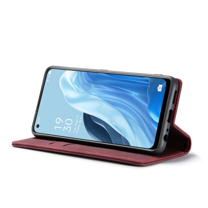 For OPPO Reno7 4G Indonesia/F21 Pro 4G/Reno8 4G CaseMe 013 Multifunctional Horizontal Flip Leather Phone Case(Wine Red) by CaseMe