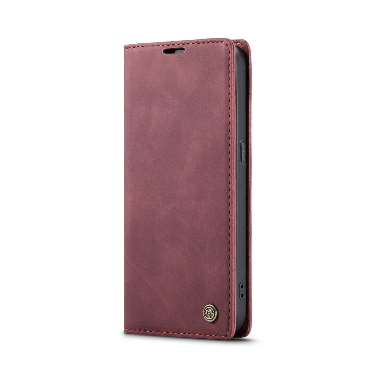 For OPPO Reno8 Pro 5G Global CaseMe 013 Multifunctional Horizontal Flip Leather Phone Case(Wine Red) by CaseMe