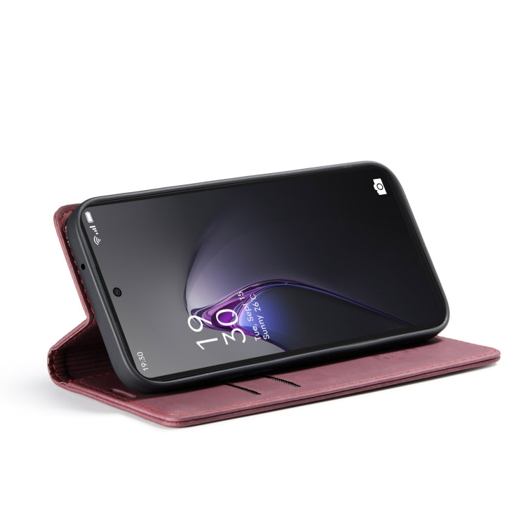 For OPPO Reno8 Pro 5G Global CaseMe 013 Multifunctional Horizontal Flip Leather Phone Case(Wine Red) by CaseMe
