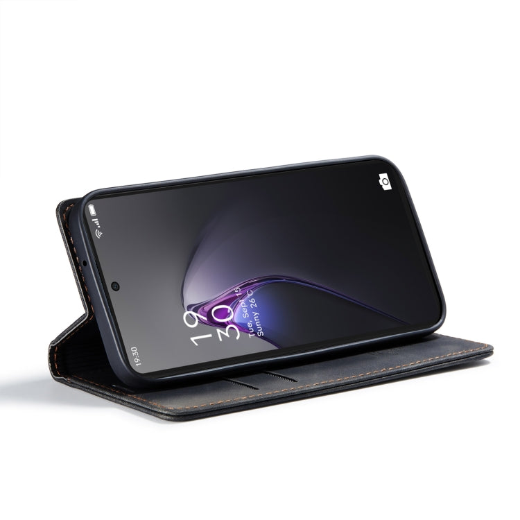 For OPPO Reno8 Pro 5G Global CaseMe 013 Multifunctional Horizontal Flip Leather Phone Case(Black) by CaseMe