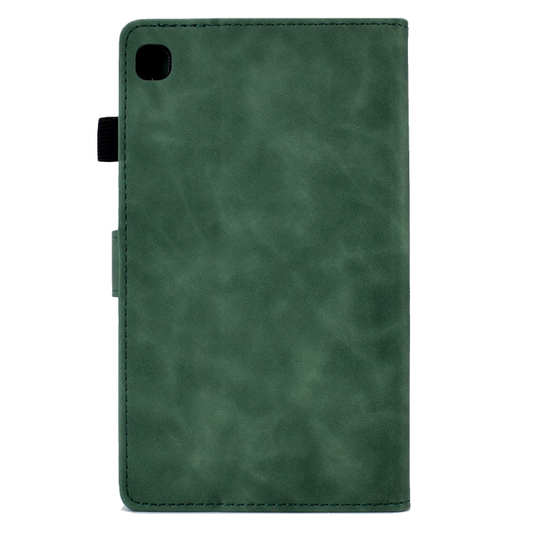 For Samsung Galaxy Tab S6 Lite P610 Tower Embossed Leather Smart Tablet Case(Green) by buy2fix