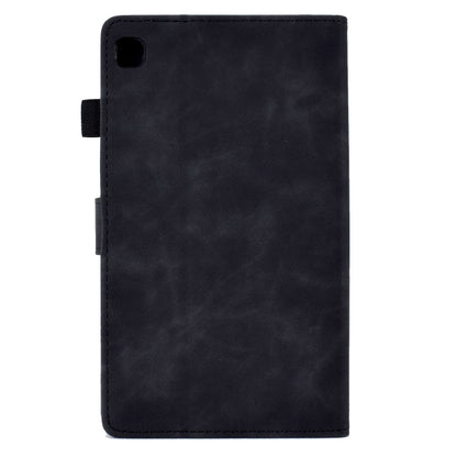 For Samsung Galaxy Tab S6 Lite P610 Tower Embossed Leather Smart Tablet Case(Black) by buy2fix