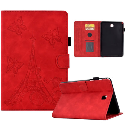 For Samsung Galaxy Tab A 8.0 T350 Tower Embossed Leather Smart Tablet Case(Red) by buy2fix