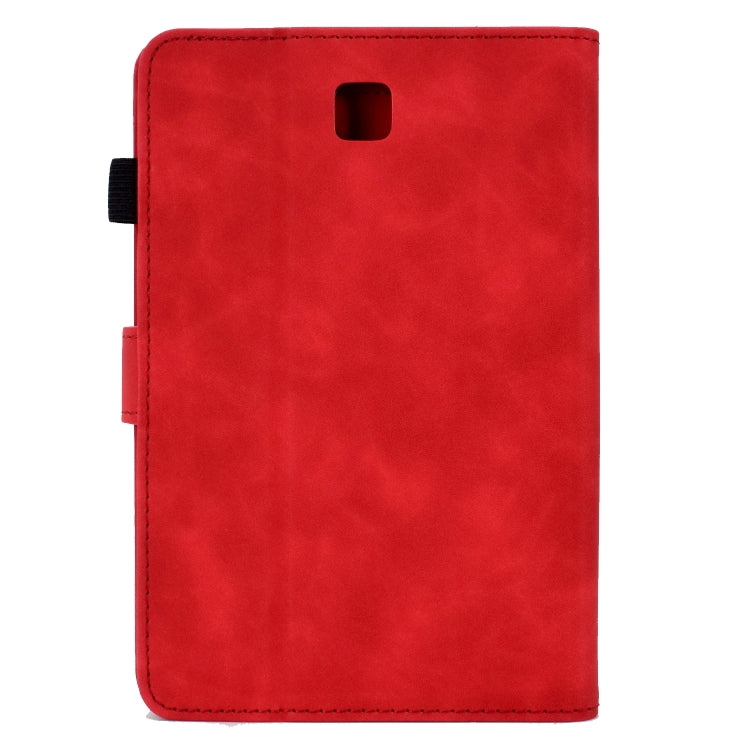 For Samsung Galaxy Tab A 8.0 T350 Tower Embossed Leather Smart Tablet Case(Red) by buy2fix